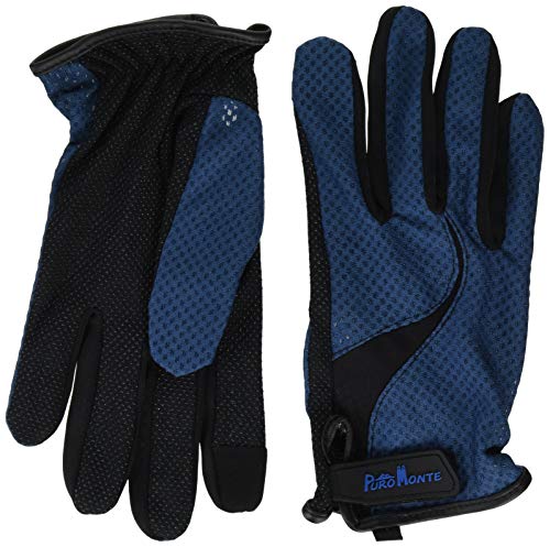 PuroMonte Mountaineering UV Protection Trekking Gloves, Navy, GB061U NV M