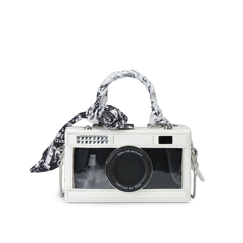 bags personality transparent camera bag 2025 new forest sweet girl foreign versatile hand-held crossbody box bag