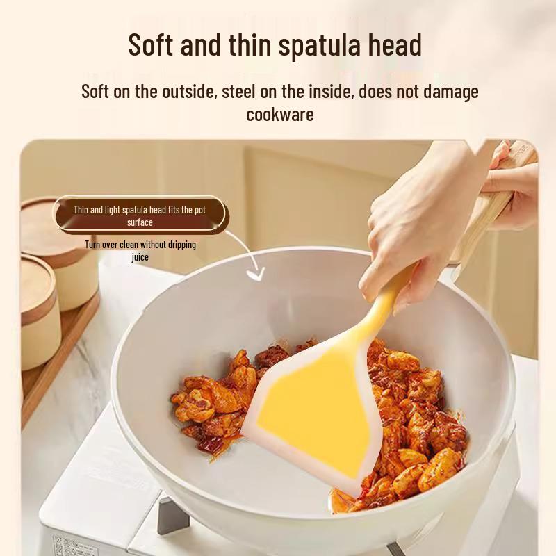High-Temperature Non-Stick Pancake Spatula: Kitchen Scraper for Baking and Stir-Frying