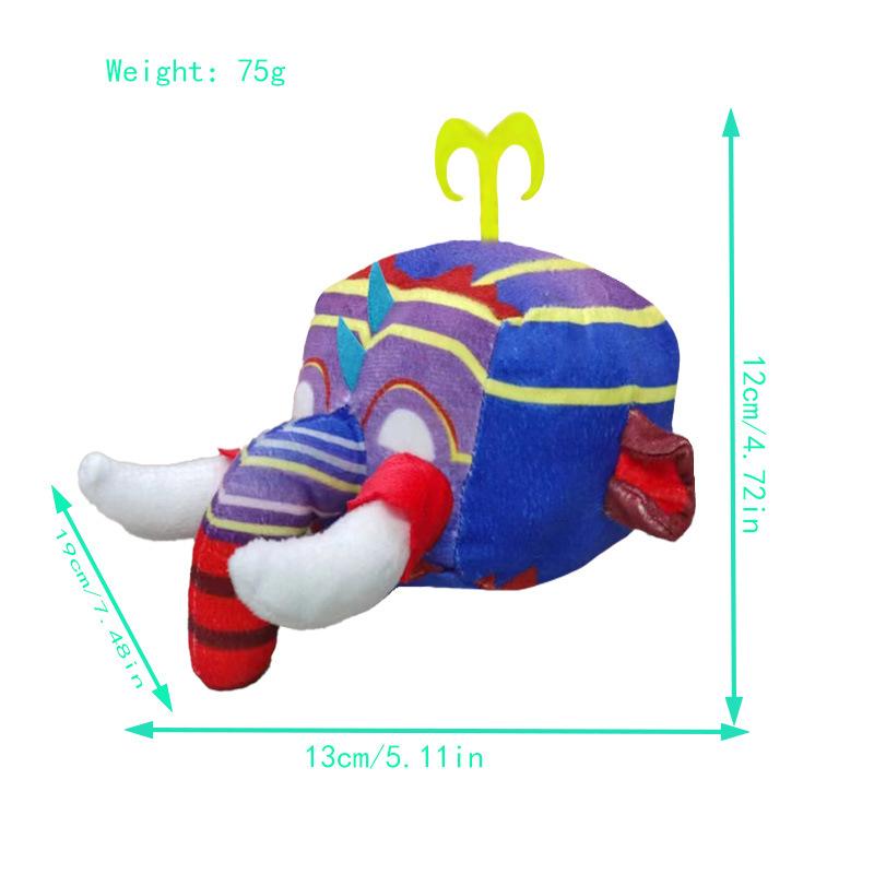Cute Devil Fruit Plush Toy Soft Stuffed Doll Anime Game Character Gift For Kids Birthday Christmas Present Popular Collectible