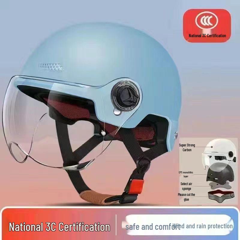 Universal Electric Vehicle Half Helmet: All-Season Sun Protection for Men & Women