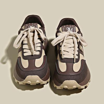 Old Daddy Elevator Shoes Female Spring and Autumn Hundred Take The Agan Shoes Ins Tide New Sports Casual Female Running Shoes
