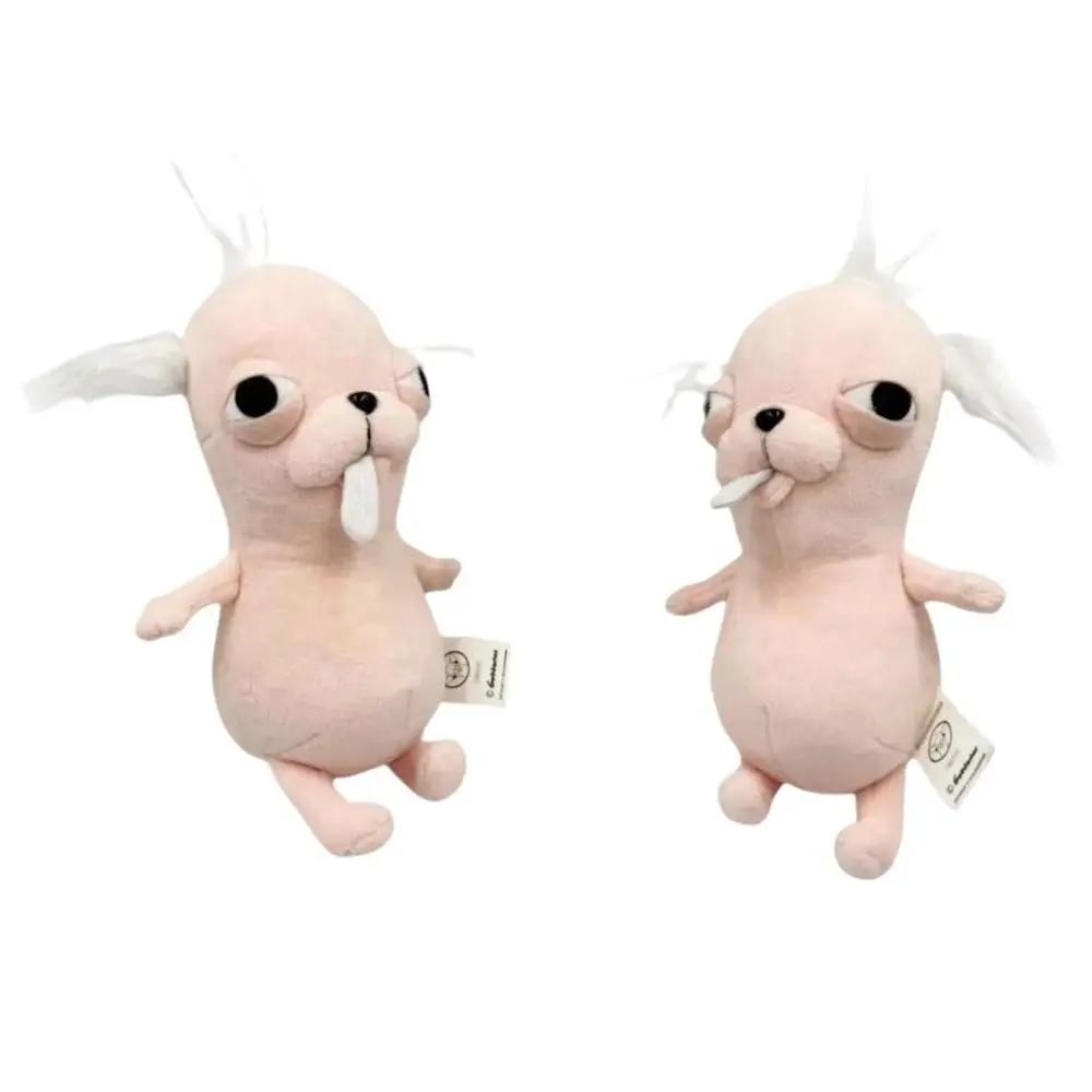 Humorous Chihuahua Plush Toy Keychain Pendant Puppy Pet Stuffed Chihuahua Doll Weird Adorable Realistic Plush Chihuahua Friend Present