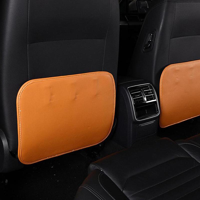 Rücksitzschoner PU-Leder Kratzschutzmatte Kinder Erwachsene Anti-Tritt Schlamm Sauber Aufkleber Bezug Autositz Treten