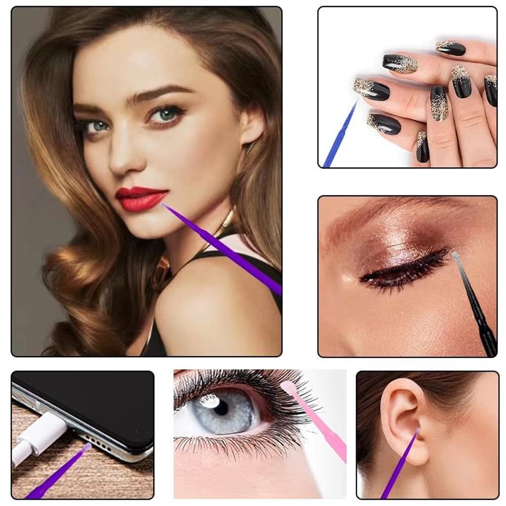 50/100PCS Ultra-fine eyeliner makeup remover cotton swab, cosmetic cotton swab, eyelash makeup remover, and eyelash cleaning sti