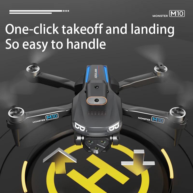 Professional M10 Drone 8k 5G WIFI Brushless 360° Obstacle Avoidance with 4.3In Screen Control Folding Aerial Photography Dron Camera