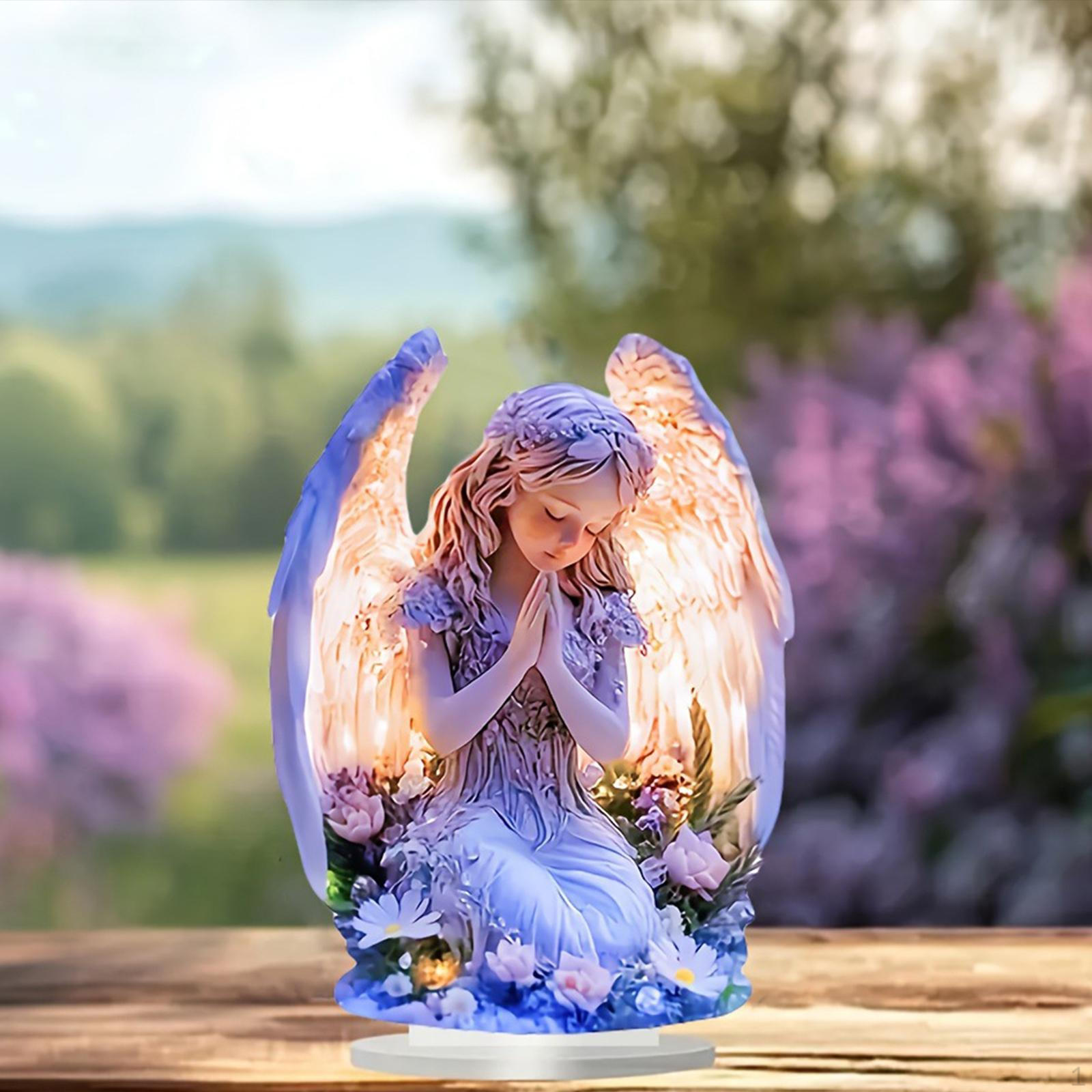 

Акриловая вывеска «Ангел» для использования в помещении, 2D коллекционный предмет для показа на полке в офисе Style C