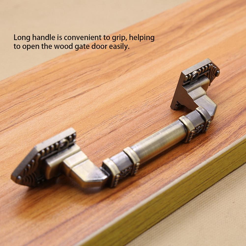 Antique Door Handle Aluminum Alloy Cabinet Door Pull for Closet Cupboard Wooden Gate Hardware
