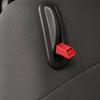2PCS Car Adjustment Rods Seat Release Lever Knob Latch Handle Side Red Black Aluminum Alloy For Ford Mustang 2005 2006-2014