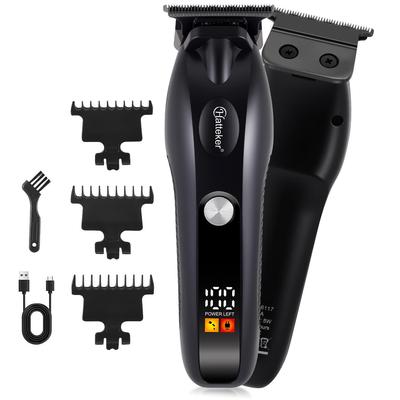 Elektrische Haarschneidemaschine Kabellos Digitales Display mit LED-Bildschirm für Professionelle Friseure Rasur und Öl Kopfhautschnitt Modellierung USB Wiederaufladbar