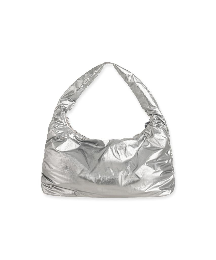 Abeehums Glossy Tote Bag Abh348-703 Silver