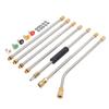 High Pressure Power Washer Extension Wand Set 4000PSI Gutter Cleaning Tool with 5 Nozzle Tips for Car