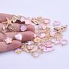 Pink Girl Pendant Random Mix 10/20/30/50pcs Cute Heart Rabbit Flower Diy Enamel Charms For Jewelry Making Bulk Handmade Material