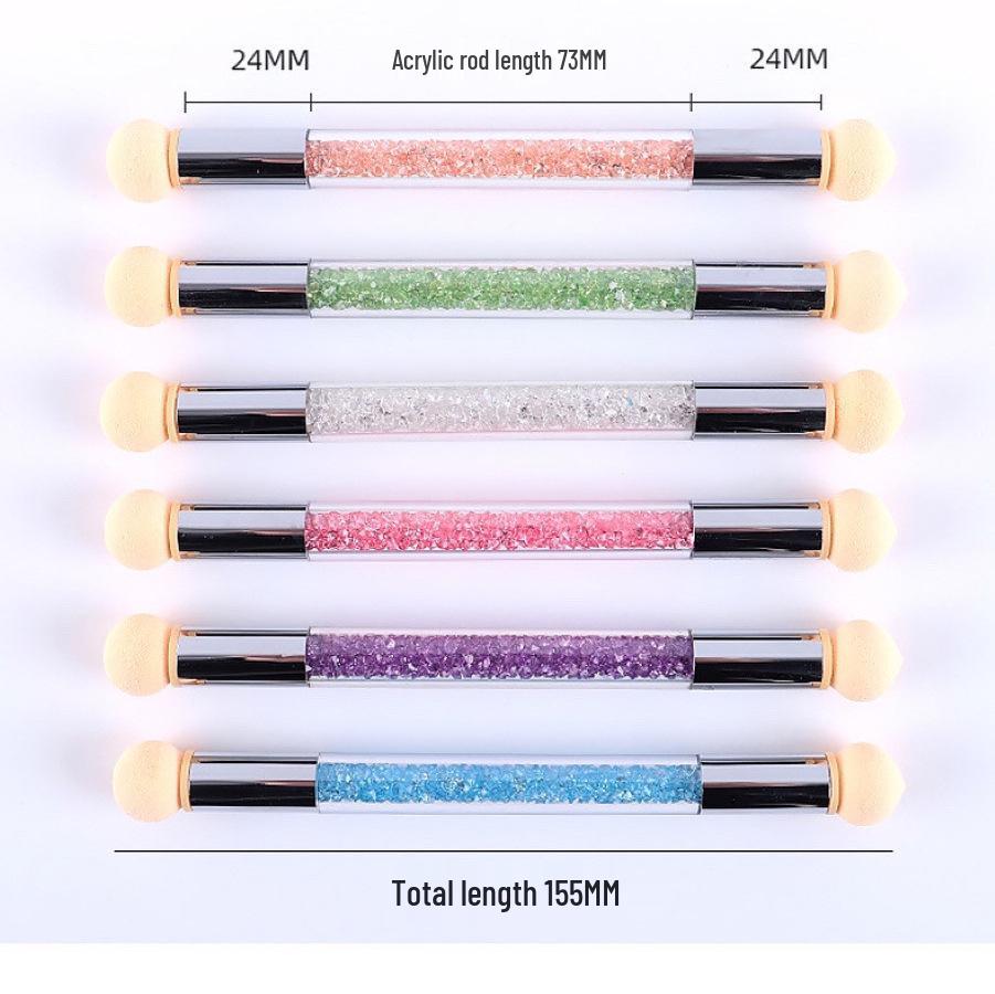 Double-Ended Gradient Sponge Nail Art Pen Set