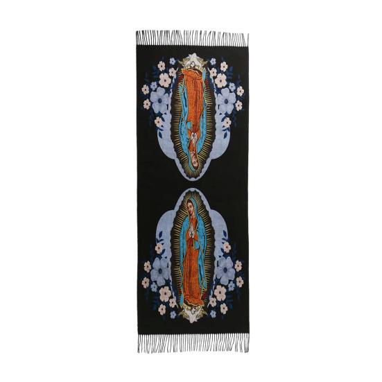

Virgin Mary Shawl Scarf Soft Cashmere Warm Wrap Tassel Scarves Winter Lightweight Blanket Versatile Religious Accessory