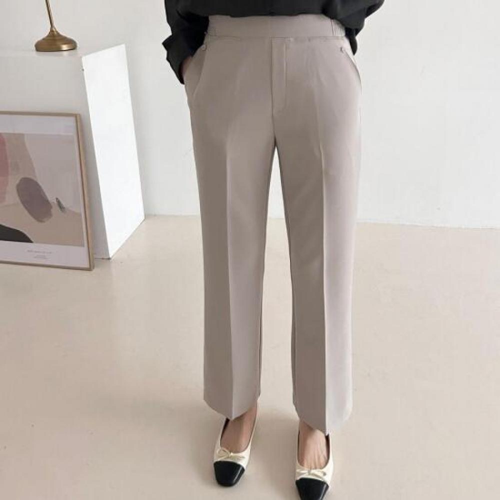 New Arrivals Open Run Dmeur Look Waistband Stretch Pants Bootcut