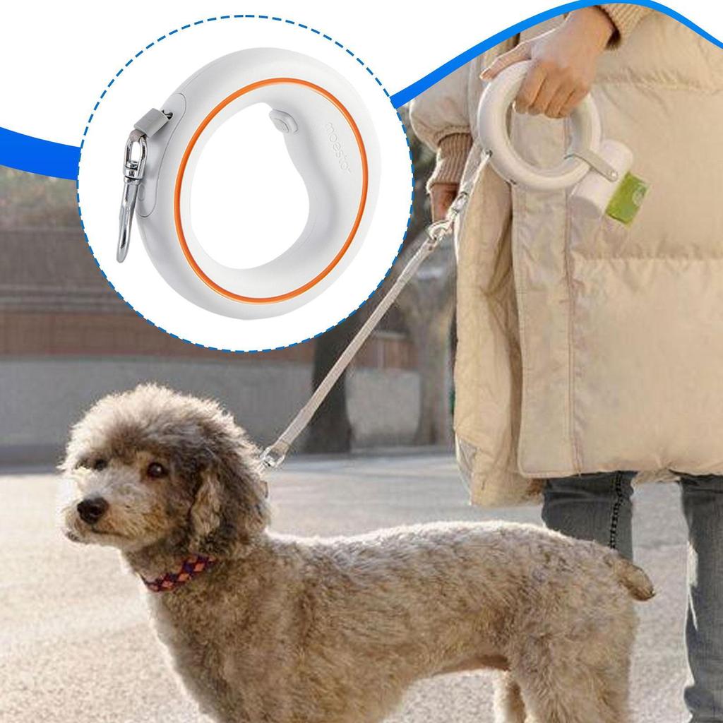 Practical Retractable Dog Leash, Wearable Traction Rope, Ergonomic 360° for Medium Small Dogs
