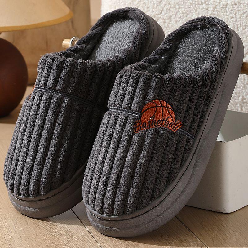 

Домашние тапочки Cloud женские баскетбольные шлепанцы зимние мужские теплые плюшевые домашние туфли повседневные плоские забавные пушистые мужские шлепанцы большого размера 51 40-41