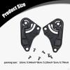 2 Pieces Helmet Base Motorbike Accessories Professional Equipment Easy to Install Replace Parts for