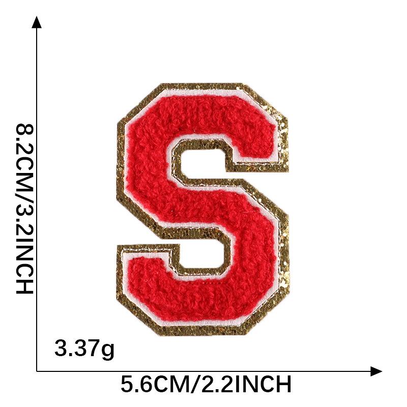 Computer Embroidery Label English Alphabet Phnom Penh Chenier Towel Embroidery Badge Sticker Clothing Accessories Decorative Embroidery Cloth Sticker