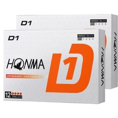 2 düzine D1 HONMA Turuncu Golf Honma Golf 2024 Topları,