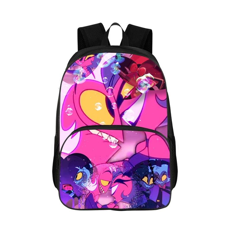 Hazbin Hotel Kids Backpacks Boys Girls Student Birthday Gift Child School Bags Large Capacity Camping Durable Rucksack