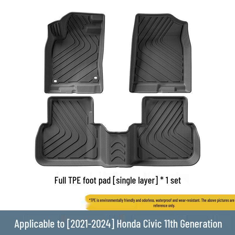 Honda Civic 2016-2024 TPE Floor Mats & Trunk Liner