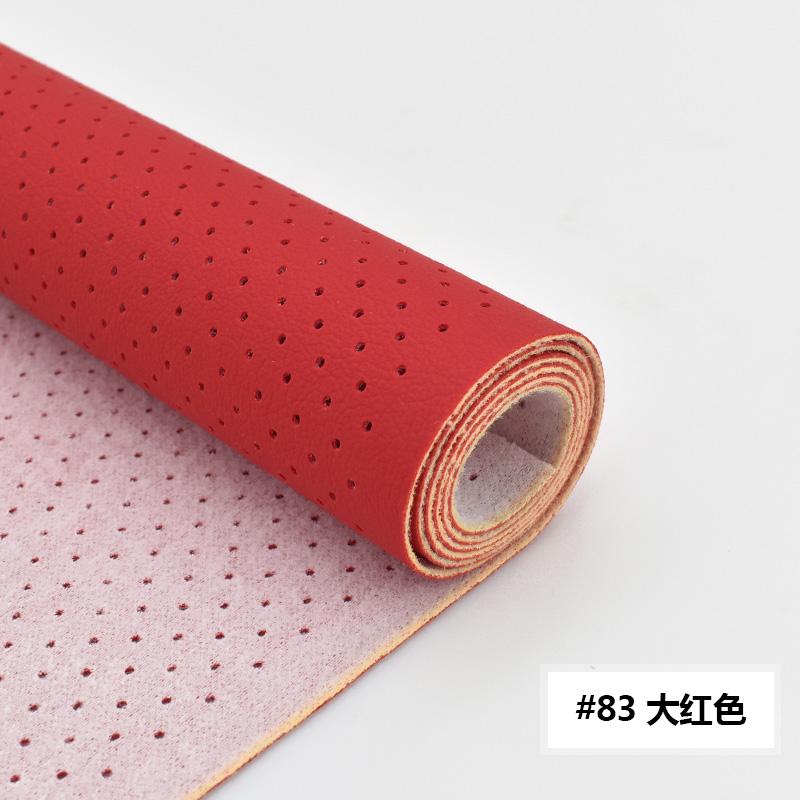 

Breathable Hole Faux Leather Fabric for Upholstery Sofa Covers Car Interior Diy Sewing Decorative PU Cloth 0.7mm Thick 100x137cm 100x137cm