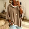 2026 Women's Knit Hooded Sweatshirt - Autumn Woolen Loose Fit