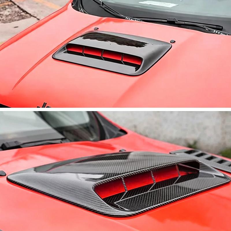 Car Air Flow Inlet Hood Scoop 1 Set Waterproof Decorative Vent Bonnet Cover Perfect for Auto Exterior Tuning DIY