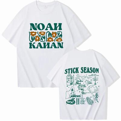 Noah Kahan Shirt Stick Season Tour Tee Noah Kahan Music Shirt Stick Season Album Shirt Fan Gifts O-Neck Short Sleeve Shirts