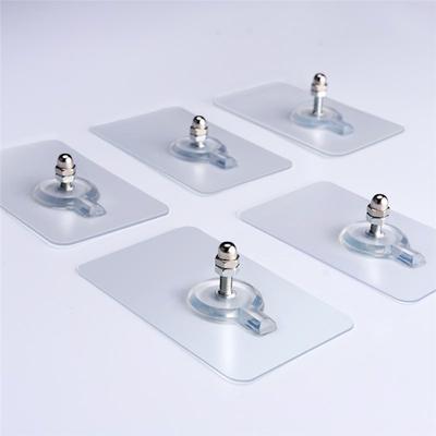 Estante para Colgador de Pared sin Taladro para el Hogar Pegatinas sin Rastro con Tornillos para Ayudar a Instalar Gancho de Pared KTY