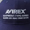 AVIREX NUMBERING Military Baseball Cotton Size F 6-Panel Cap, Men's Low-Profile Cap, Navy,