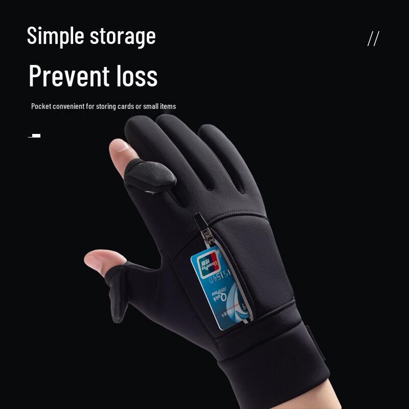 Herren Winter-Fahrradhandschuhe mit Touchscreen