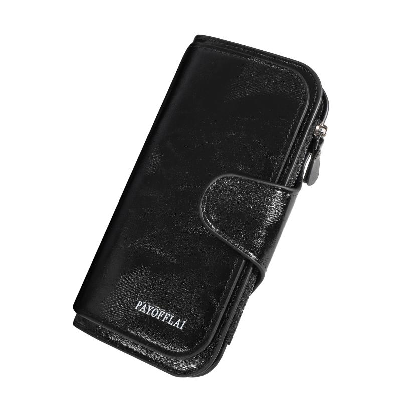 Men s long zipper wallet, high-quality Pu leather wallet, Men s business handbag, credit card holder wallet, Men s