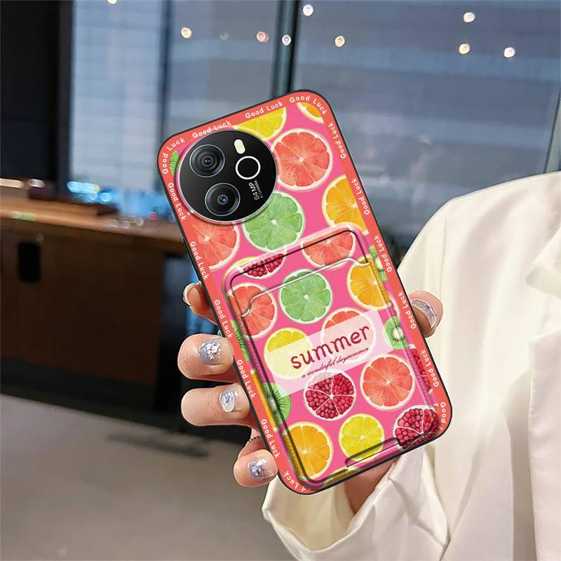 TPU Full wrap Phone Case For Blackview Shark8/Oscal Tiger12 Card slot Cartoon Silicone Cover Soft case Anti-knock Cute