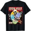 HERSIL Cereal Killer Parodie Lustiges Frühstücksflocken Skelett Voodoo T-Shirt