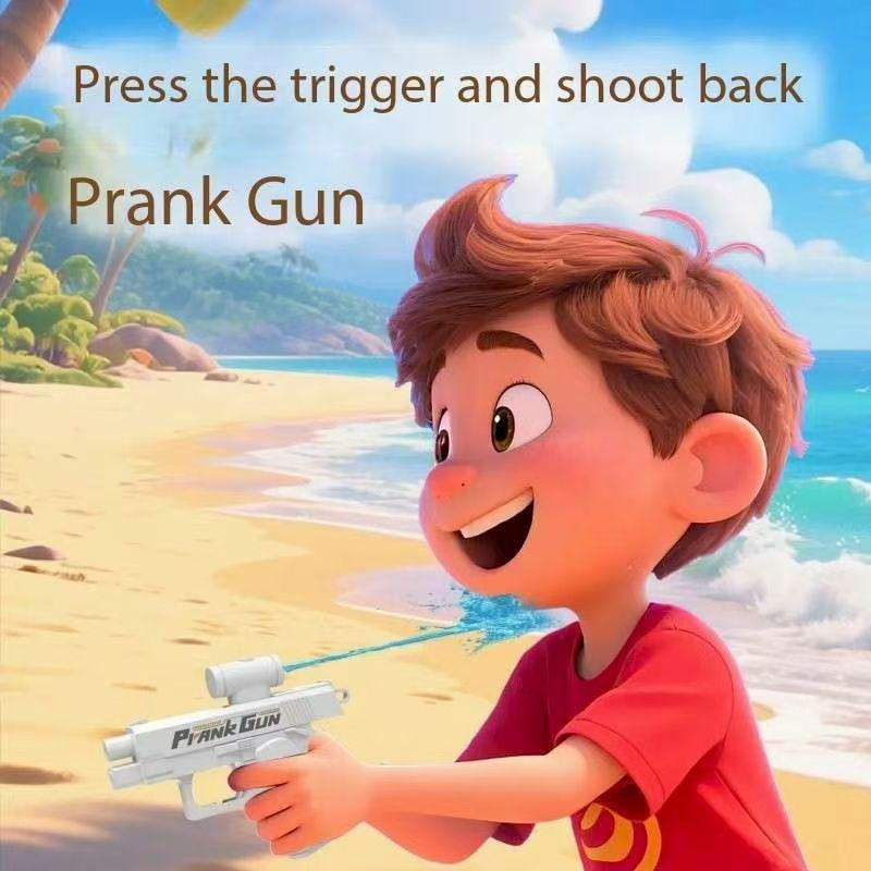 New Outdoor Portable EDC Double-sided Reverse Water Gun Prank Reverse Water Spray Toy CreativeChildren Gift