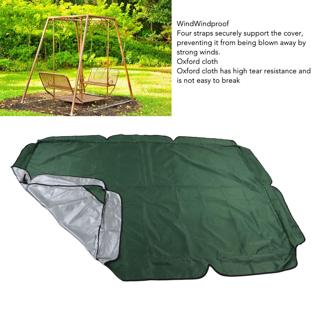 Swing Canopy 600D Silver Coated Oxford Cloth Waterproof Swing Top Cover for Outdoor