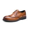 Leather Shoes Men's Wedding Groom's Suit Business British Pointed Head Heightening Brock Hairstylist Casual Men's Shoes