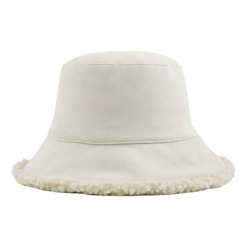 

Трендовая однотонная панама с широкими полями, женская бархатная панама с защитой ушей, универсальная повседневная панама Average size (56cm~ 58cm)