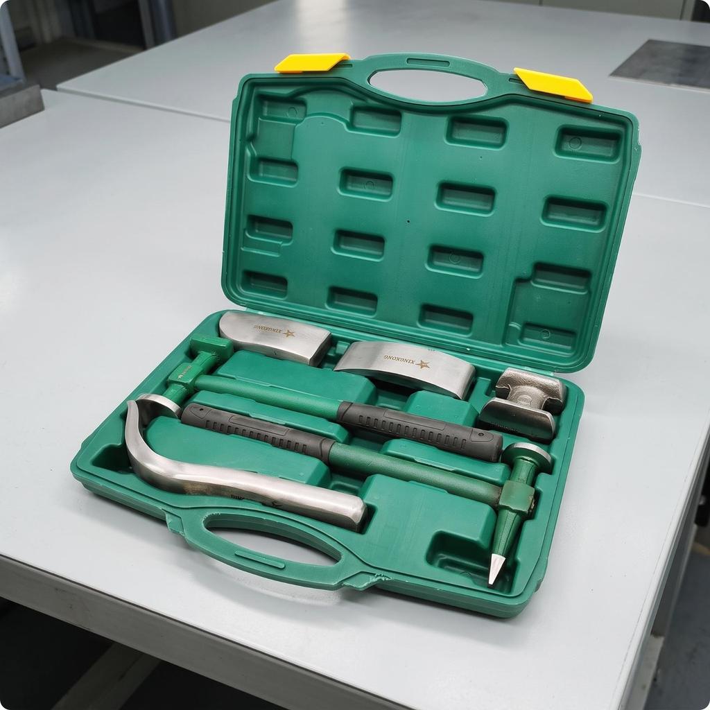 6 Pieces Sheet Metal Hammer Set Professional Body Polished