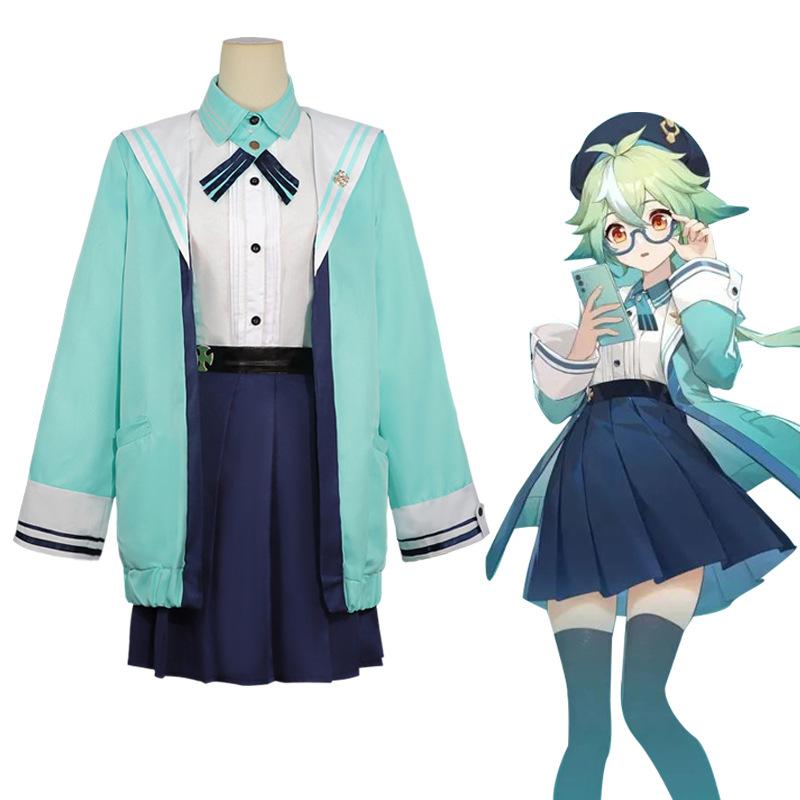 Sacharóza Cosplay Kostým Paruka Genshin Impact Sacharóza Ženy Roztomilý herní oblek JK Uniforms