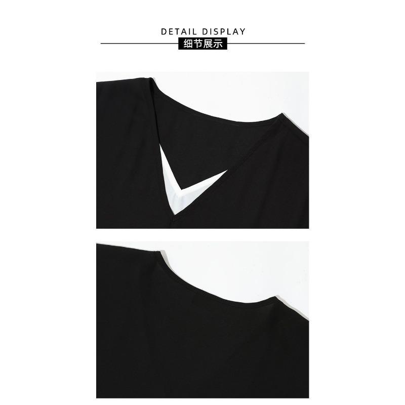 Chiffon Fashionable Short-sleeved T-shirt for Women, Trendy Summer Plus Size Fat Women's Hot Style Tops
