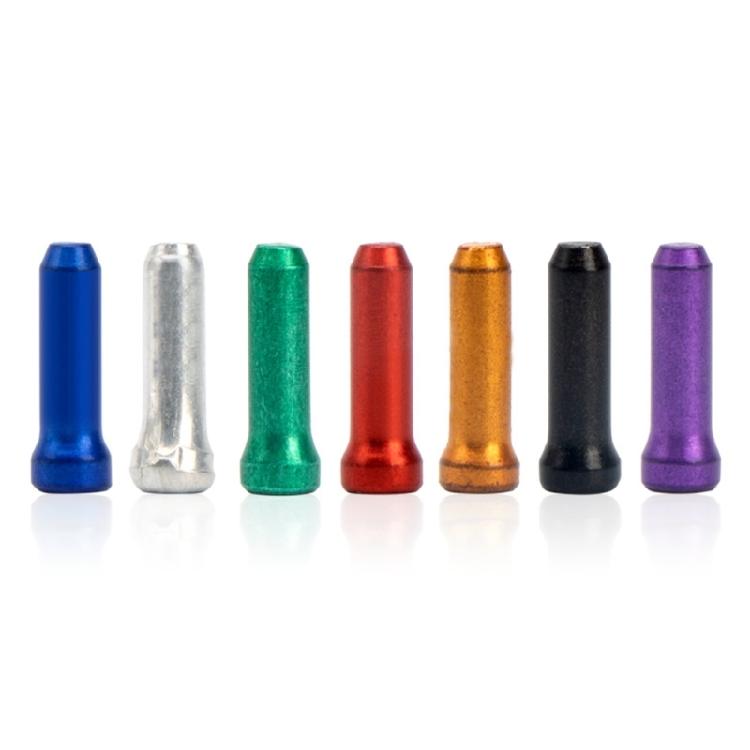 50Pcs Aluminum Alloy Bicycles Wire Tube Cover Bike Cable End Cap Cable Tip Brake Wire End Cap Bicycles Accessories