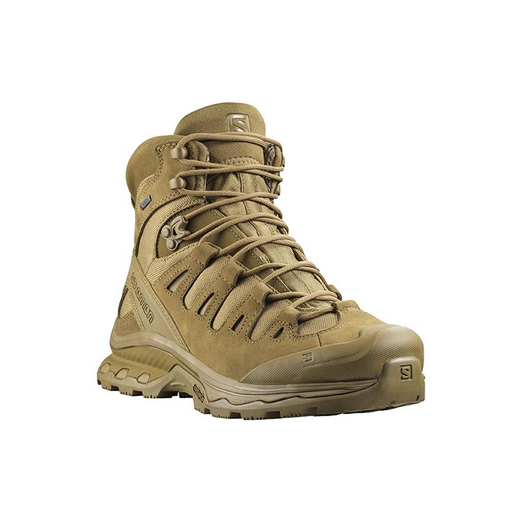 SALOMON Quest 4D Forces 2 Leather Nylon Gore-Tex Comfortable Outdoor Shoes Non-Slip Durable Support High-Top Hiking Shoes Unisex Hiking Shoes 409434