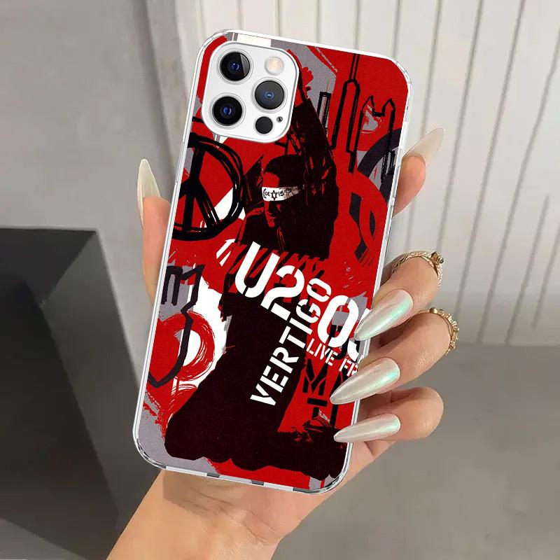 Band U-U2 Rock Phone Case for Iphone 17 Air 16 15 Plus 14 13 Mini 12 11 Pro Max 16E 7 8 SE 2020 Soft Funda Print Shell 17 Air 16