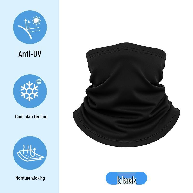 Dětský letní kreslený nákrčník z ledového hedvábí - UV ochrana a multifunkční šátek na hlavu pro cyklistiku