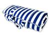 Picknickdecke - Strand - Baumwolle - "Marineblaue Streifen" 180x200