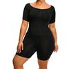 Dámské zeštíhlující body Tvarovací topy Stahování břicha Korigující tvar těla Krátký rukáv Bodycon Kombinéza Top